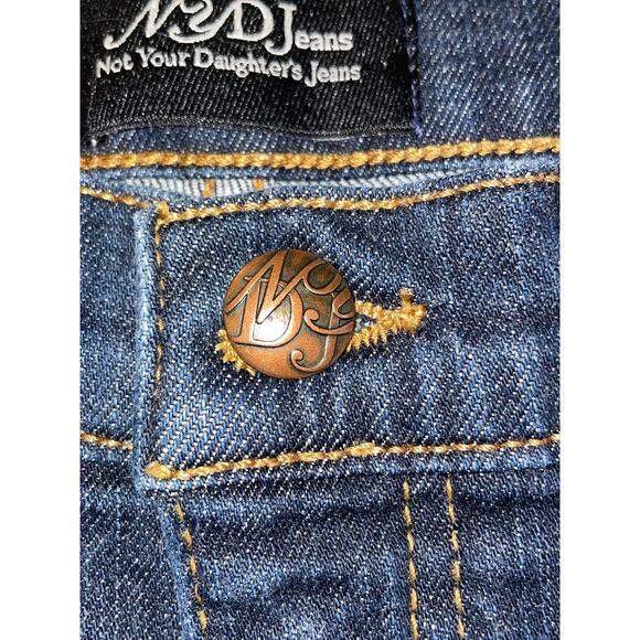 NYDJ Embellished High Waist Boot Cut Jeans - Women's Size 10 - Made in USA - Picture 4 of 11